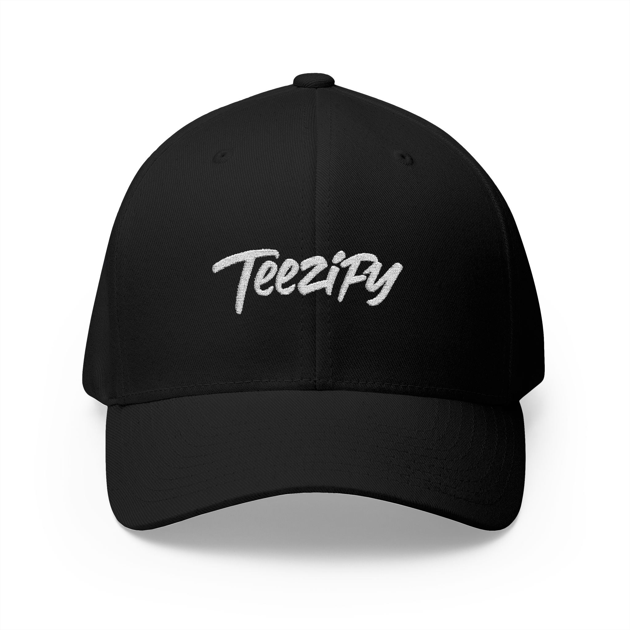 Embroidered 'Teezify' Structured Cap — Minimal Script Baseball Hat