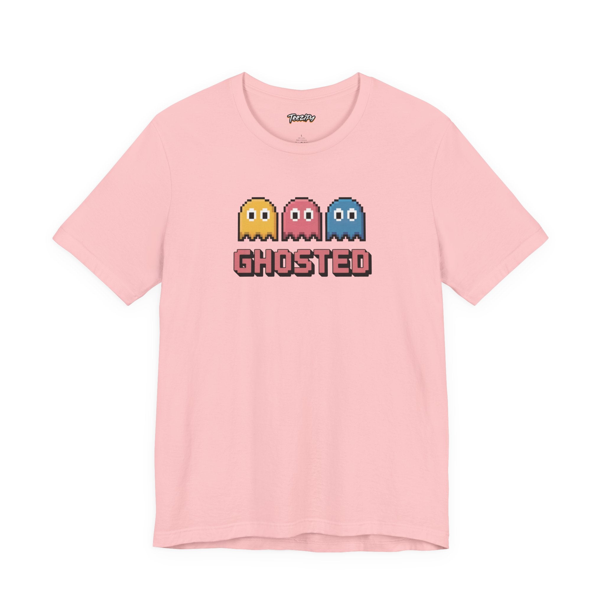 Ghosted Retro Arcade Tee — Pixel Ghosts Graphic Shirt