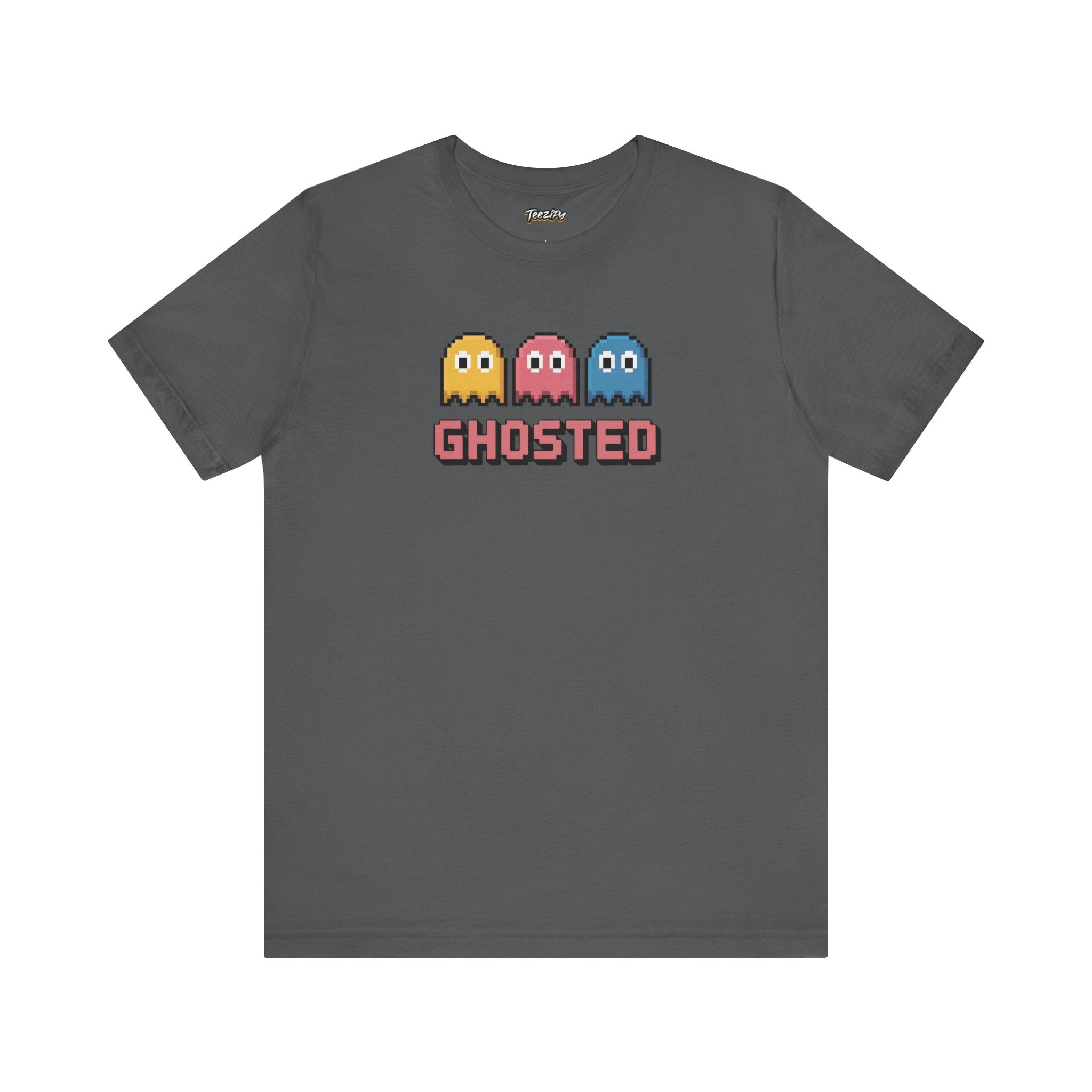 Ghosted Retro Arcade Tee — Pixel Ghosts Graphic Shirt