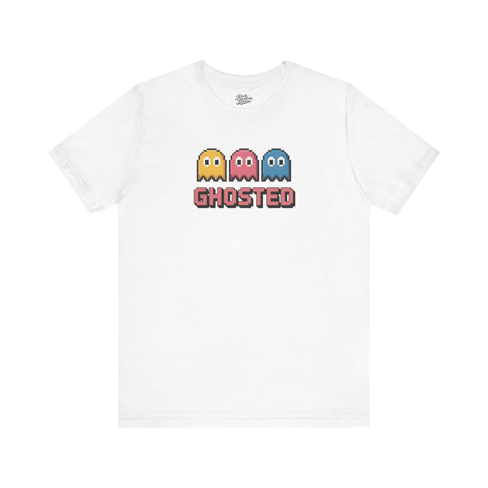 Ghosted Retro Arcade Tee — Pixel Ghosts Graphic Shirt