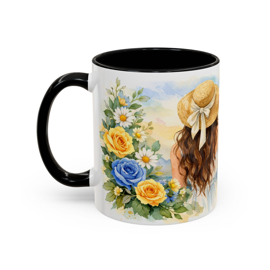 Coffee Mug — Floral 'Fuck This Shit' Accent Ceramic Mug (11/15oz)