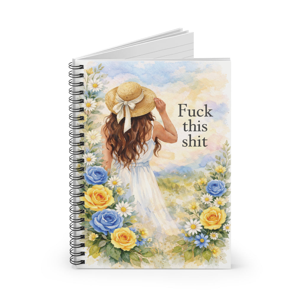 'Fuck This Shit' Spiral Notebook — Ruled Journal for Venting & Stress Relief