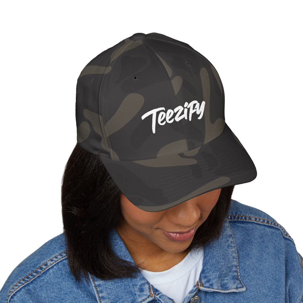 Embroidered 'Teezify' Structured Cap — Minimal Script Baseball Hat