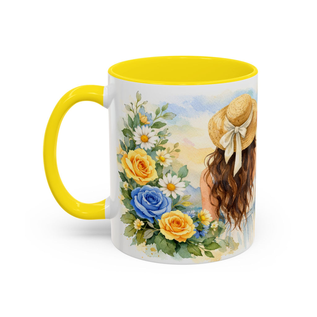 Coffee Mug — Floral 'Fuck This Shit' Accent Ceramic Mug (11/15oz)